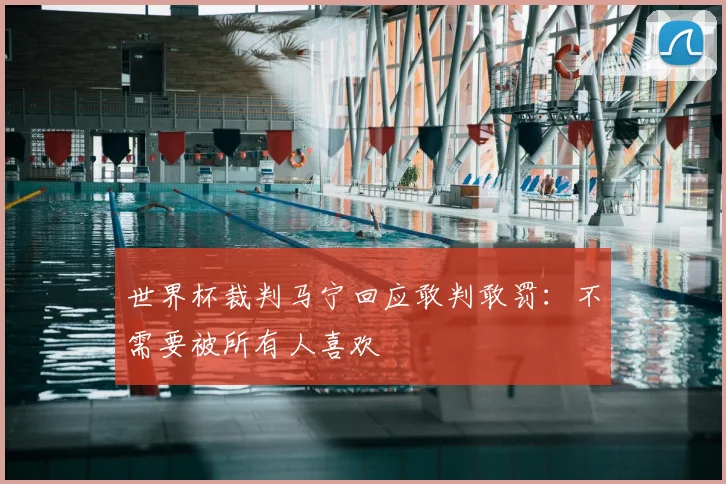 世界杯裁判马宁回应敢判敢罚:不需要被所有人喜欢
