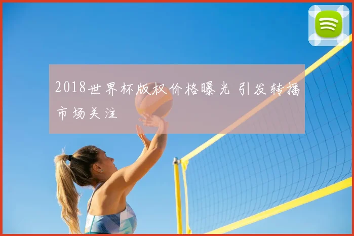 2018世界杯版权价格曝光 引发转播市场关注
